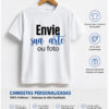 Camiseta Personalizada 100% Poliéster – Envie sua Arte, Foto ou Logo