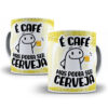 Caneca Personalizada "É Café, Mas Podia Ser Cerveja"
