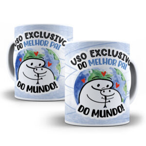 Caneca Personalizada "Uso Exclusivo do Melhor Pai do Mundo"