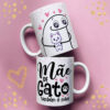 Caneca Personalizada Mãe de Gato – "Mãe de Gato Também é Mãe"