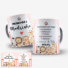 01 Caneca Personalizada "Promovida a Madrinha" – Tema Safari