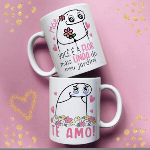 Caneca Personalizada Mãe – "Você é a Flor Mais Linda do Meu Jardim"