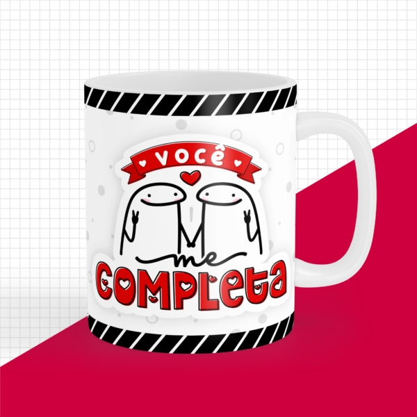 Caneca Personalizada "Você Me Completa"