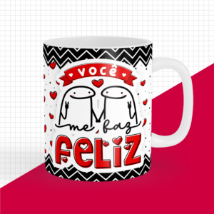 Caneca Personalizada "Você Me Faz Feliz"